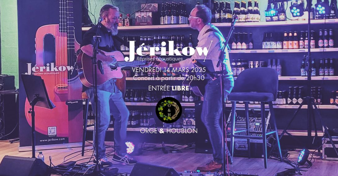 Nicolas PERROT et Jérôme THIERRY en prestation duo acoustique Jérikow